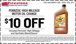Firestone Oil Change Coupons FEB 2018 - Quality protection at a ...