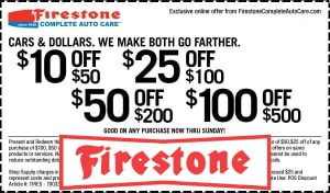 You can save on almost all auto maintenance services with Firestone promo codes