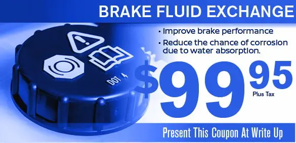 brake fluid exchange coupon