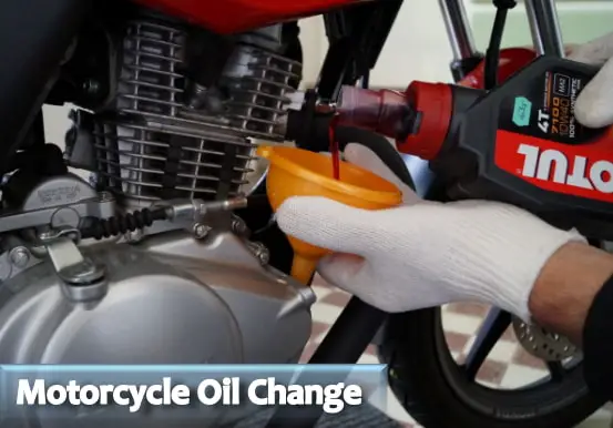 motorcycle oil change