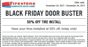 Firestone Black Friday Tire Deals 2017