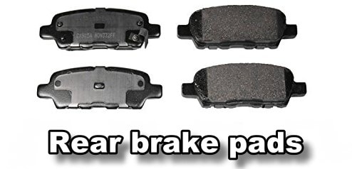 rear brake pads cost