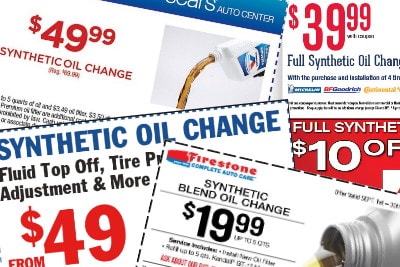 synthetic oil change coupons