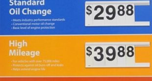 Walmart Oil Change Prices