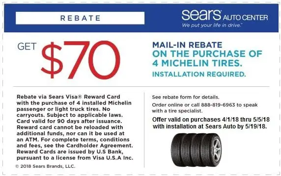 70-michelin-tire-rebate-sears-coupon-april-2018