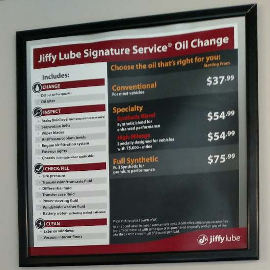 jiffy lube hours