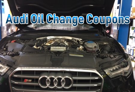 Use some of our Audi oil change coupons and save up to 30% on conventional, high-mileage or premium synthetic motor oil