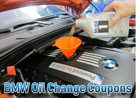 Get BMW oil change coupons here and save up to 35% on conventional. synthetic blend, full synthetic or high mileage motor oil