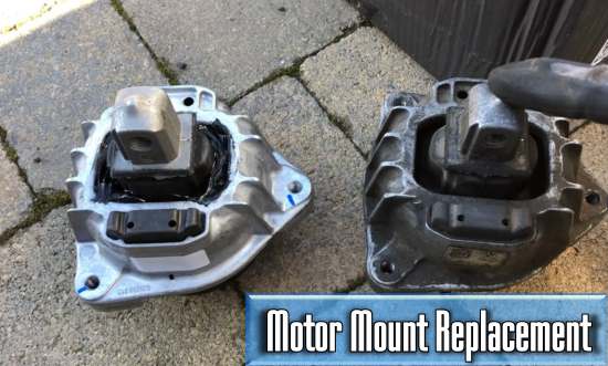 the average price of a car motor mount replacement
