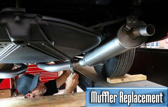 the average price of the car muffler replacement