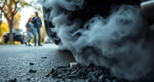 burning rubber odor causes
