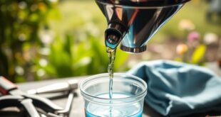 draining windshield washer fluid