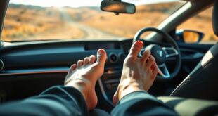 driving barefoot legality questions