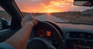 flashing light car shaking