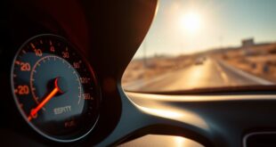 gas light warning range