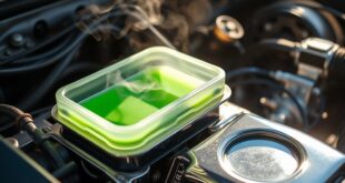 insufficient coolant leads overheating