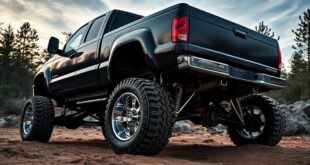 modified lifted pickup vehicle