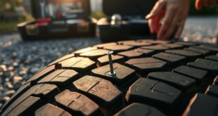 nail in tire act quickly