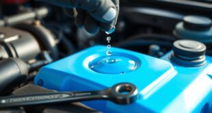 water in coolant tank